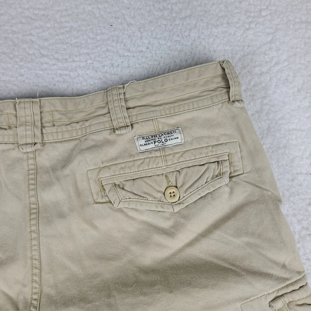Polo Ralph Lauren Shorts Mens 36 Beige Tan Brown 9